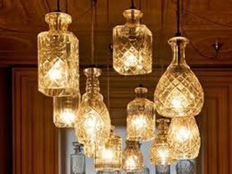 4 formas de crear lámparas recicladas con botellas de vidrio