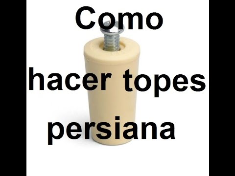 ¿Dónde se ponen los topes de las persianas?