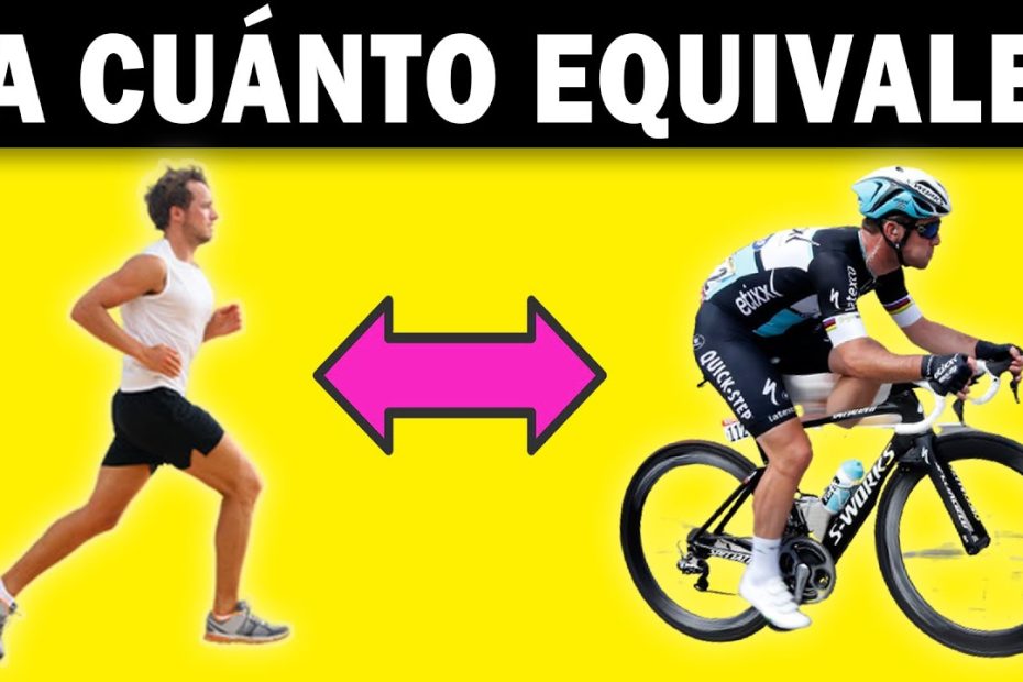 ¿Cuántos kilómetros en bici equivale a correr?