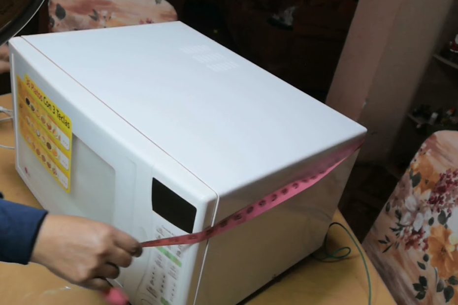 ¿Cuáles son las medidas de un horno de microondas?