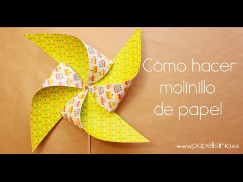 ¿Cómo hacer un molinillo de papel fácil?