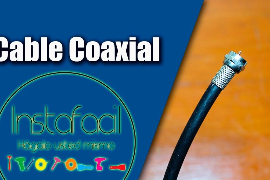 ¿Cómo se debe instala cable coaxial?