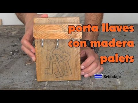 ¿Cómo se hace un portallaves de madera?